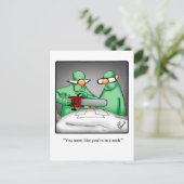 Funny Get Good Humor Briefkaart (Staand voorkant)