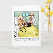 Funny Get Good Humor Wenskaart Kaart (Gele Bloem)