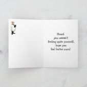 Funny Get Good Wenskaart Kaart (Binnen)