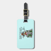 Funny Get Lost Bagagelabel (Voorkant verticaal)