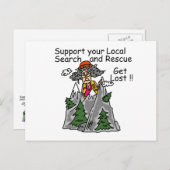 Funny Get Lost Briefkaart (Voorkant / Achterkant)