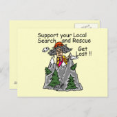 Funny Get Lost Briefkaart (Voorkant / Achterkant)