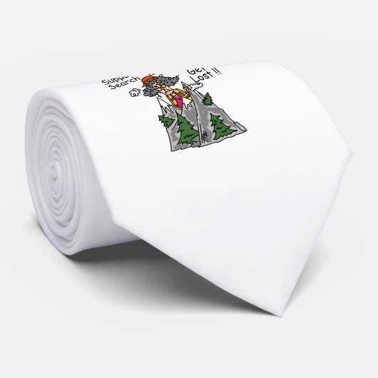 Funny Get Lost Stropdas (Opgerold)