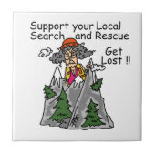 Funny Get Lost Tegeltje (Voorkant)