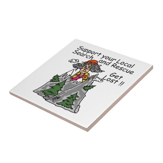 Funny Get Lost Tegeltje (Zijkant)