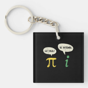 Funny get real be Rational Pi Wiskunde Sleutelhanger