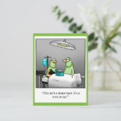 Funny get well Briefkaart "Tuna on Rye" (Staand voorkant)