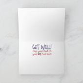 Funny Get Well Card Kaart (Binnen)