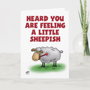 Funny Get Well Cards: Voeling van schapen Kaart
