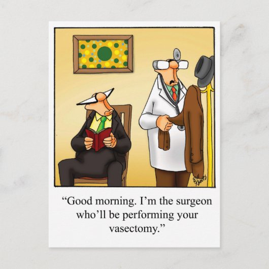 Funny Get Well Carte postale (Devant)