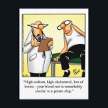 Funny Get Well Carte postale<br><div class="desc">Profitez de la diffusion du rire avec cette carte postale humoristique de l'artiste Bill Abbott. Le dessin de Bill Abbott "Spectickles" la bande dessinée de la communauté internationale a également paru dans Hallmark U.K., Reader's Digest et d'autres magazines de qualité!</div>