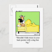 Funny Get Well Carte postale (Devant / Derrière)