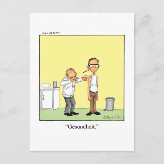 Funny Get Well Carte postale (Devant)