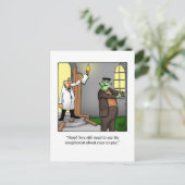 Funny Get Well Carte postale (Debout devant)