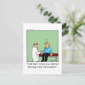 Funny Get Well Carte postale (Debout devant)