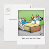 Funny Get Well Carte postale (Devant / Derrière)