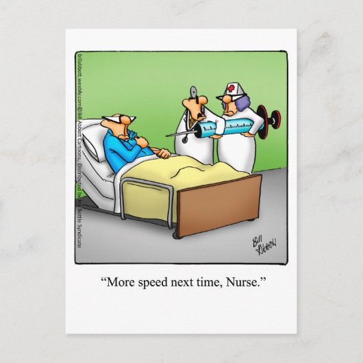 Funny Get Well Carte postale (Devant)