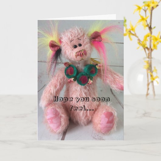 Funny Get Well Kaart (Gele Bloem)