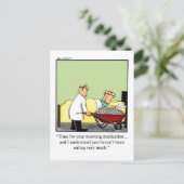 Funny Get Well Morning Medication Carte postale (Debout devant)