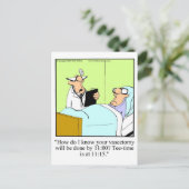 Funny Get Well Vasectomy Briefkaart (Staand voorkant)