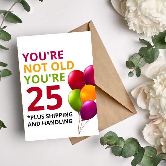 Funny Getting Ouder Birthday Kaart