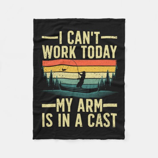 Funny Gevist voor mannen vissers Fleece Deken (Voorkant)