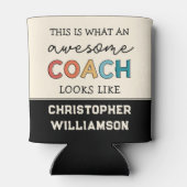 Funny Geweldige Coach | Persoonlijke Beste coach Blikjeskoeler (Achterkant)