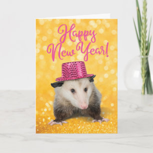 Funny Geweldige Possum New Years Kaart