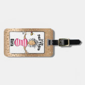 Funny Gezegde Beach Vacation Cruise voor haar Bagagelabel (Voorkant horizontaal)