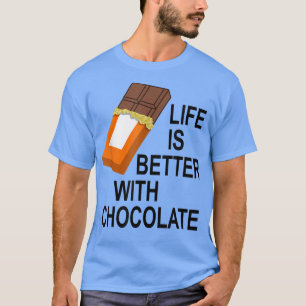 Funny Gezegde dat donkere chocolade Snoep eet T-shirt