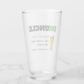 Funny Gezegde - Druncle Funny oom Glas (Achterkant)