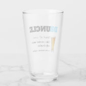 Funny Gezegde - Druncle Funny oom Glas (Achterkant)