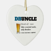 Funny Gezegde - Druncle Funny oom Keramisch Ornament (Rechts)