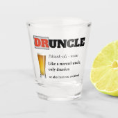 Funny Gezegde - Druncle Funny oom Shot Glas (Voorkant)