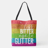 Funny Gezegde Gay Pride Humor Rainbow Glitter Draagtas (Achterkant)