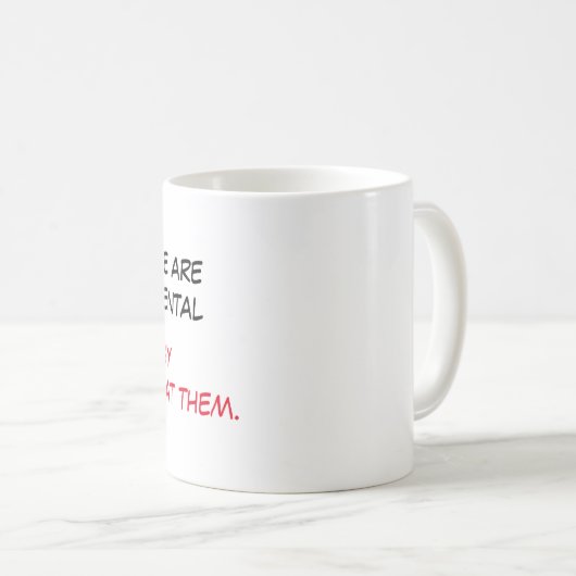 Funny gezegde mok koffie (Voorkant rechts)