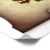 Funny Gezocht Poster (Hoek)