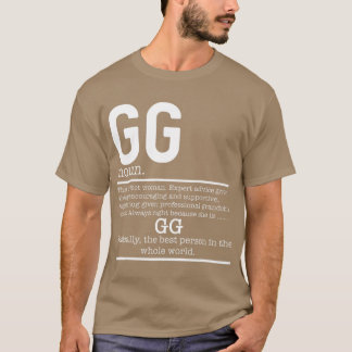 Funny GG Definition Grandma Moederdag Gifts T-shirt