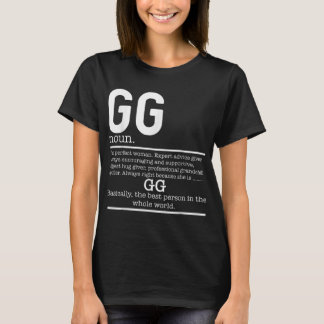 Funny GG Definition Grandma Moederdag Gifts T-shirt