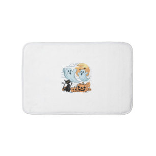Funny Ghost & Black Cat Lazy Halloween Spooky Zeee Badmat