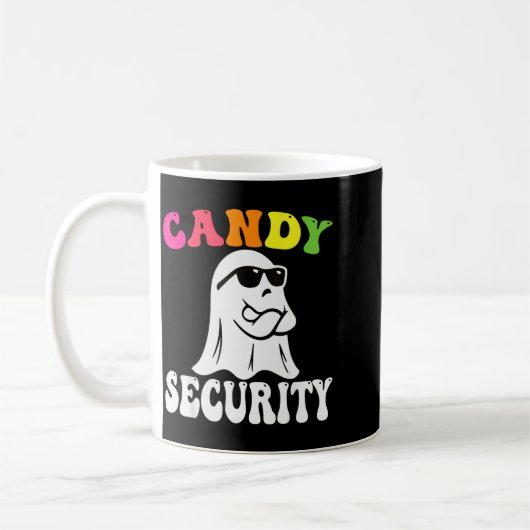 Funny Ghost Candy Security Halloween Costume Hallo Koffiemok (Links)