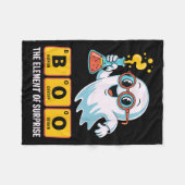 Funny Ghost Chemistry Boo The Element Of Surprise Fleece Deken (Voorkant (Horizontaal))