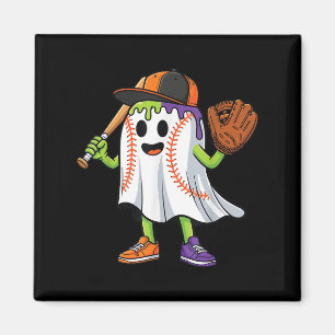 Funny Ghost Halloween Baseball Drip Boys Girls Kin Magneet
