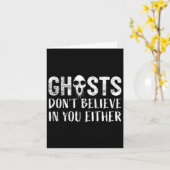 Funny Ghost Hunting Paranormal Investigator Ghosts Kaart (Gele Bloem)