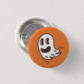 Funny Ghost Illustration Button (Voorkant /achterkant)