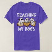 Funny Ghost Leert m's Halloween leraar Cos. T-shirt (Design voorkant)