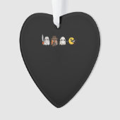 Funny ghost parody of Halloween gamers Ornament (voorkant)