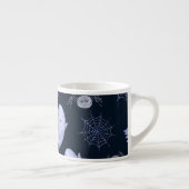 Funny Ghost Spider Halloween Patroon. Espresso Kop (Rechts)