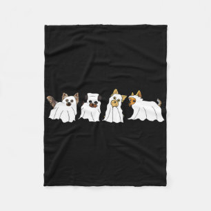 Funny Ghost Yorkshire Terrier Yorkie Hondenliefheb Fleece Deken