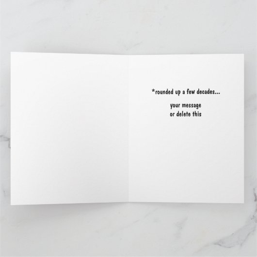 Funny Giant 39th Birthday Card Template Customize Kaart (Binnen)